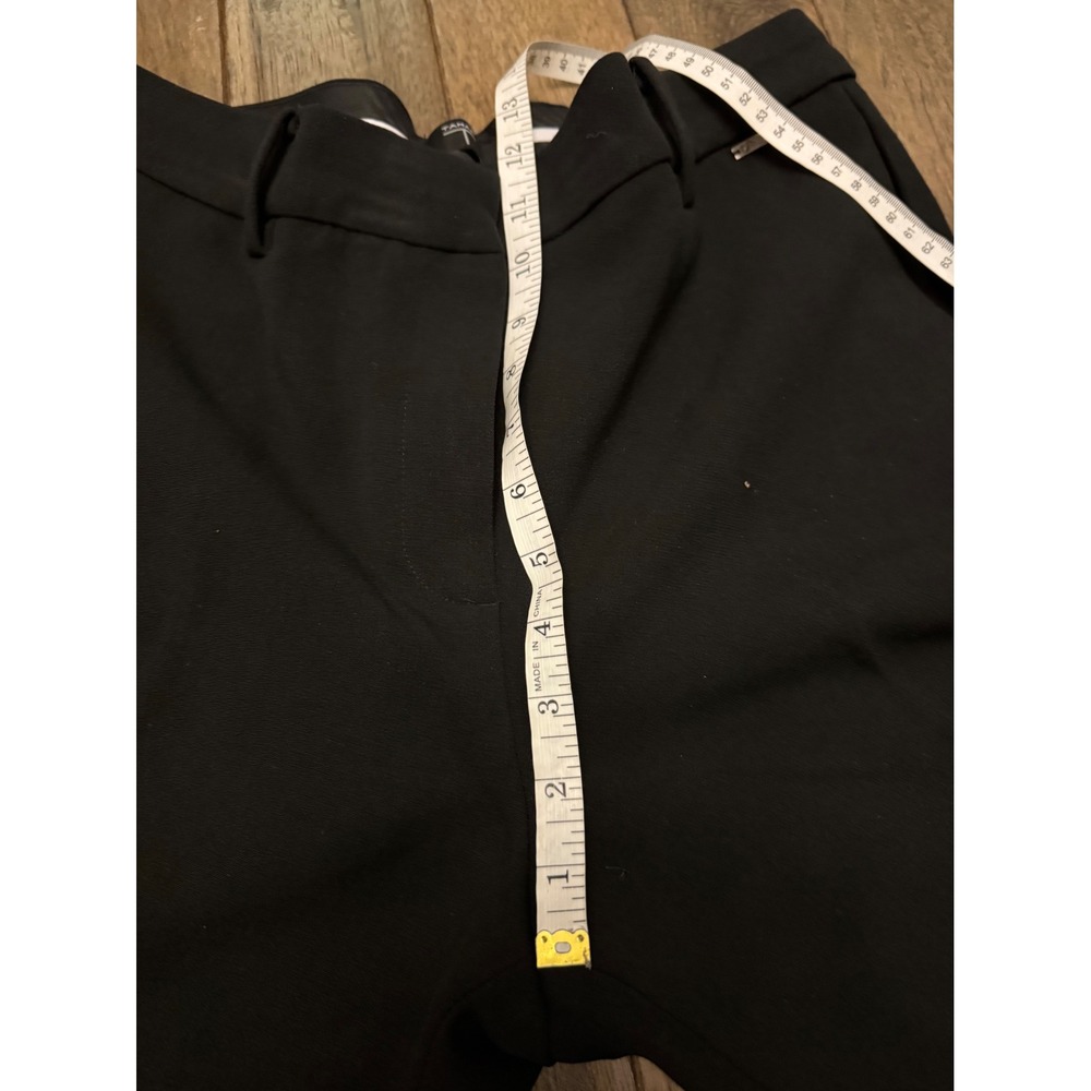 Tahari Dress Pants Women 14 Black Straight Leg Stretch Professional Trousers - Picture 6 of 7